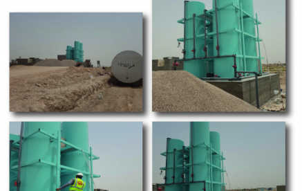 Construction of four Standing Pipe filters