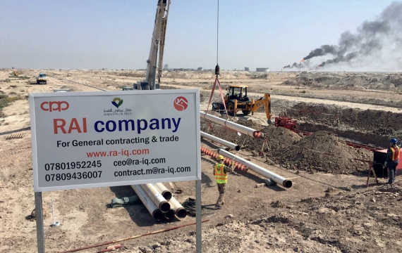 Auger Boring (thrust drilling) contract in Majnoon oil field for CPP company