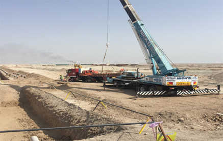 Auger Boring (thrust drilling)  contract in Majnoon oil field for CPP Phase 3